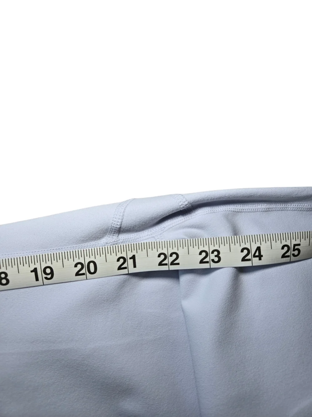 Fabletics White Leggings with Navy Side Panels - Picture 11 of 11